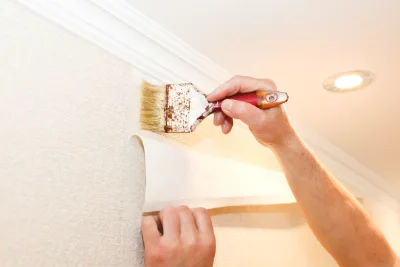 Pose de papier peint à Espalem — revêtements muraux et toiles de verre